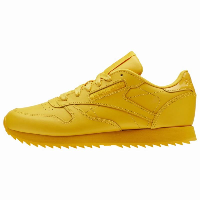Tenisi Reebok Classic Leather Ripple Dama Aurii Romania KA4709ZU